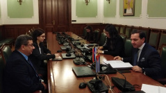 24 December 2019 National Assembly Deputy Speaker Prof. Dr Vladimir Marinkovic and Cuban Ambassador to Serbia Gustavo Trista del Todo